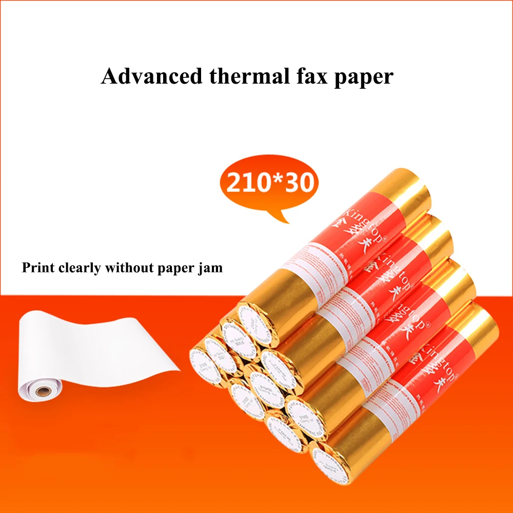 1 Roll Thermal Fax Paper A4  210mm X 16 Meter Thermal Fax Machine Printing Paper 55g Coated Fax Paper