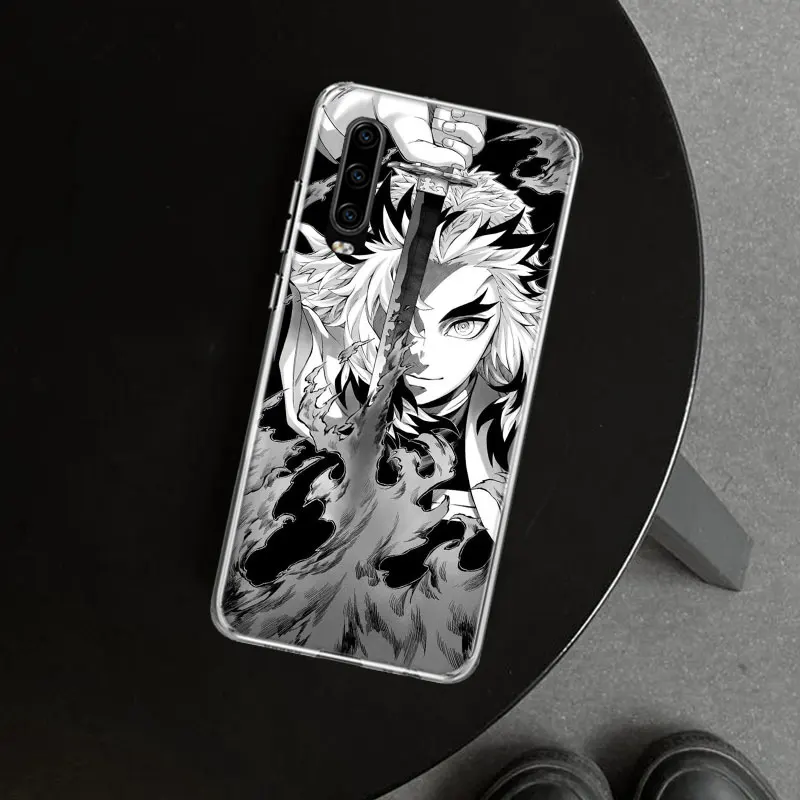 Rengoku Kyoujurou Demon Slayer Phone Case Cover For Huawei P30 P20 P40 P10 P50 Mate 20 40 30 10 Pro Lite Art Gift Fundas Coque S