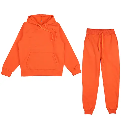 2024 새로운 여성 Tracksuit 캐주얼 후드 티 스웨터 바지 세트 라운지 착용 스포츠 정장 2PCS 가을 겨울 의류 러닝 세트