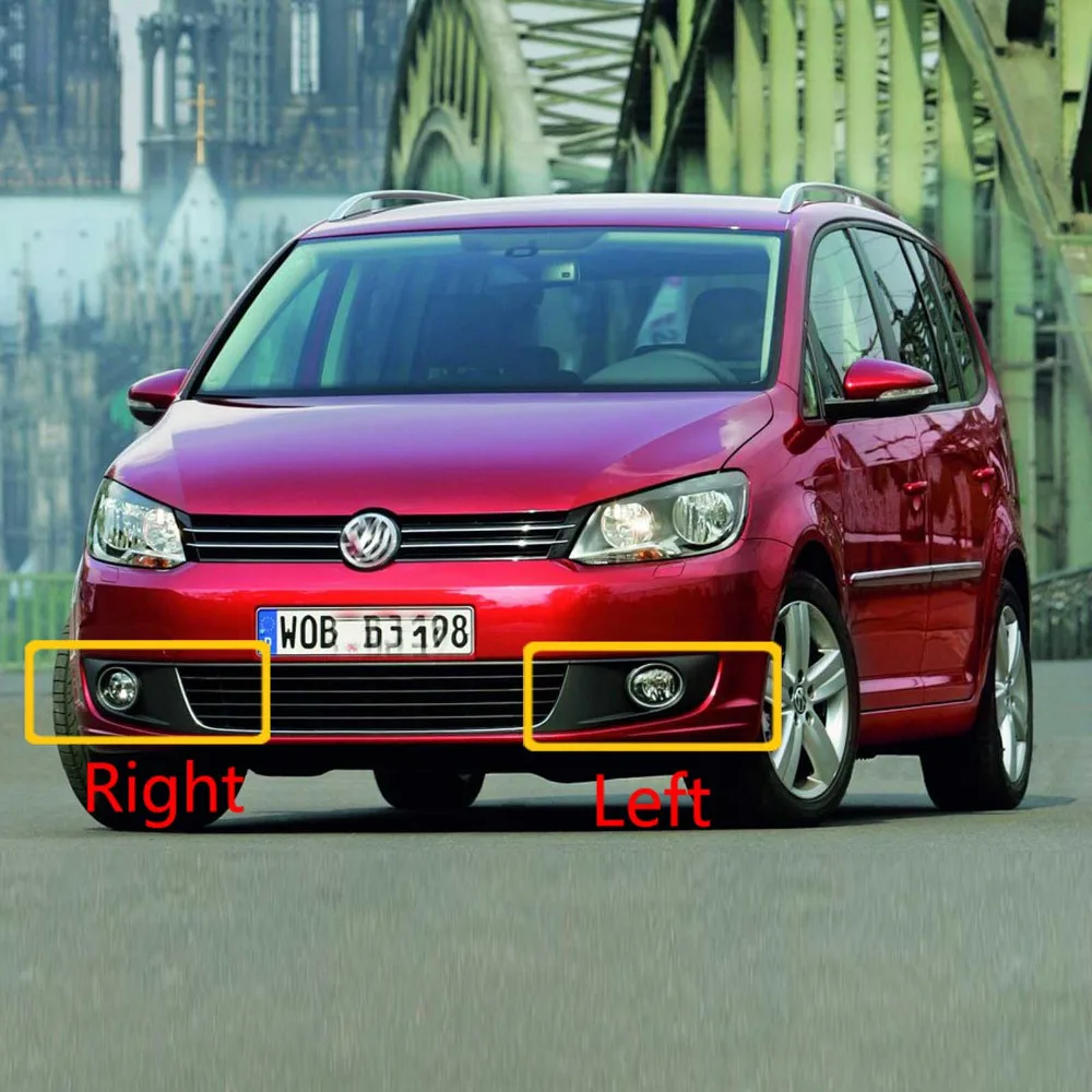 For VW Caddy 2K Facelift 2011 2012 2013 2014 2015 Car-Styling LED Fog Lamp or Light Grille Cover Or Wire Harness Assembly