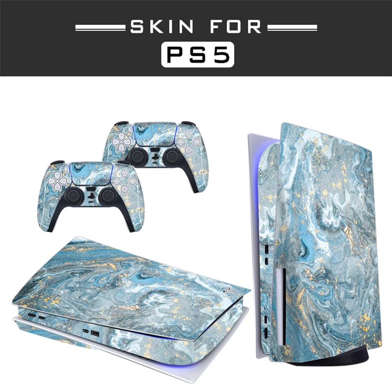 Nieuwste Patroon PS5 Standaard Disc Editie Skin Sticker Decal Cover Voor Playstation 5 Console & Controllers PS5 Skin Sticker Vinyl