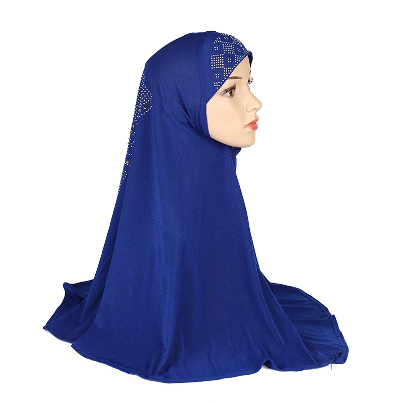 H108 Adults medium size 70*70cm pray hijab muslim hijabi scarf islamic headscarf hat armia pull on headwrap