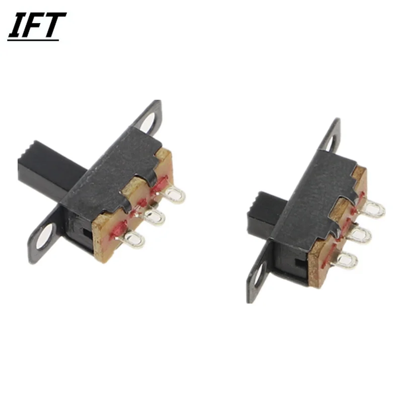 50pcs Toggle switch SS-12F15 3 Pin 2 files Slide switch 1P2T 1 Row 2 files 3P SS12F15 Handle high 3/6MM