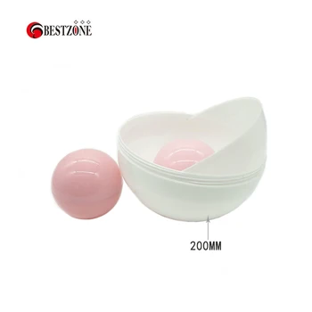 2pcs/lot diameter 200MM full white empty plastic PP toy capsule big round surprise ball container egg shell kids gift Deco