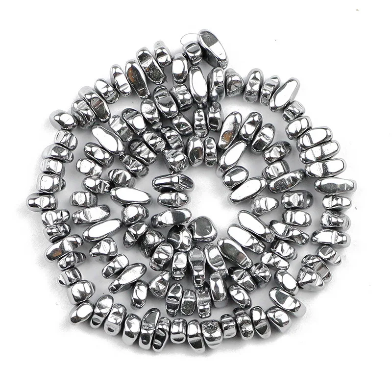 5x8mm 80-teilige schwarze, galvanisierte, abgeschabte Steine, mehrfarbig, handgefertigt, DIY-Perlen, Halskette, Armband, dekoratives Zubehör – Detail 39