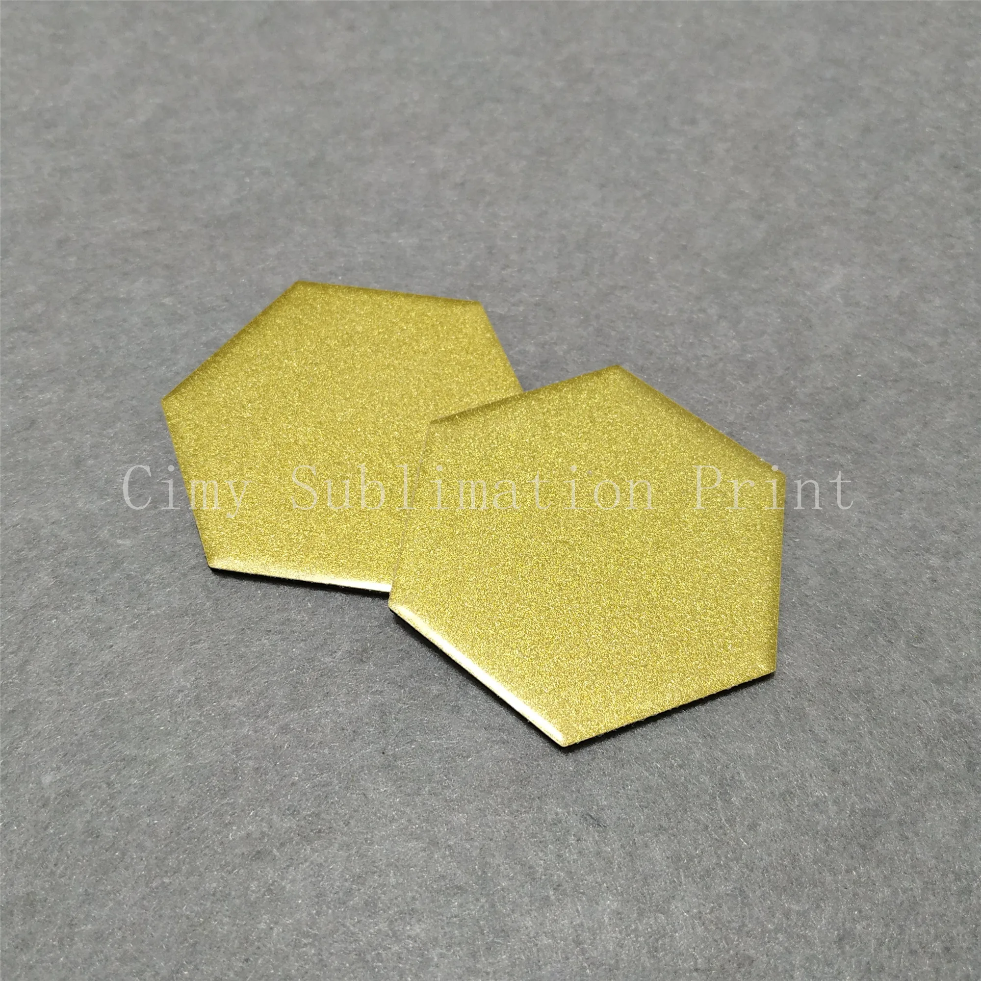 

15pcs/lot Blank Sublimation 6*6cm Hexagon Metal plates DIY Fridge Magnets Refrigerator Sticker Creative Sublimation Gift