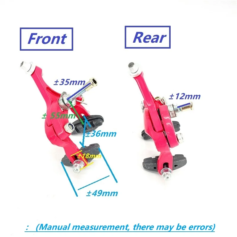 Fixed Gear Bike 700C Road Bicycle C Caliper Brake Aluminum Alloy Front Rear Single Brake Caliper