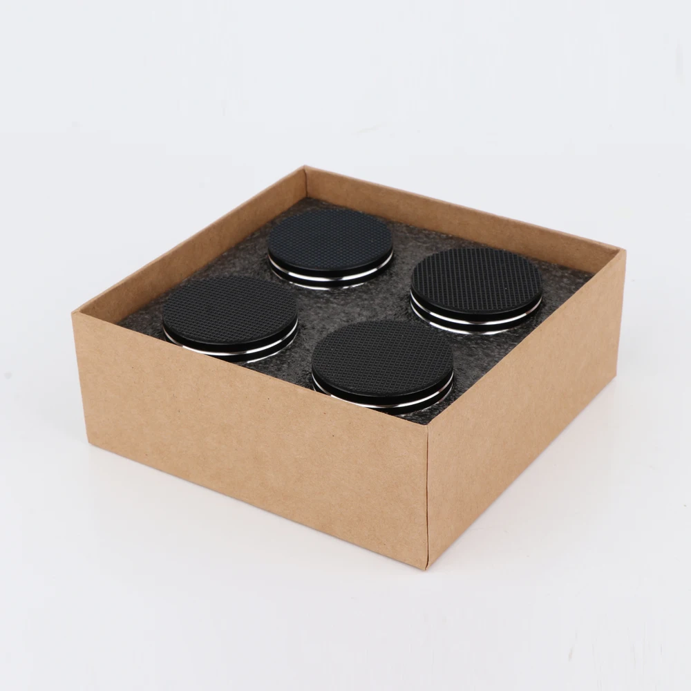 Suporte de isolamento de alumínio para alto-falantes, 4 unidades, suporte de isolamento de alumínio para amplificador/alto-falante hifi al4438b