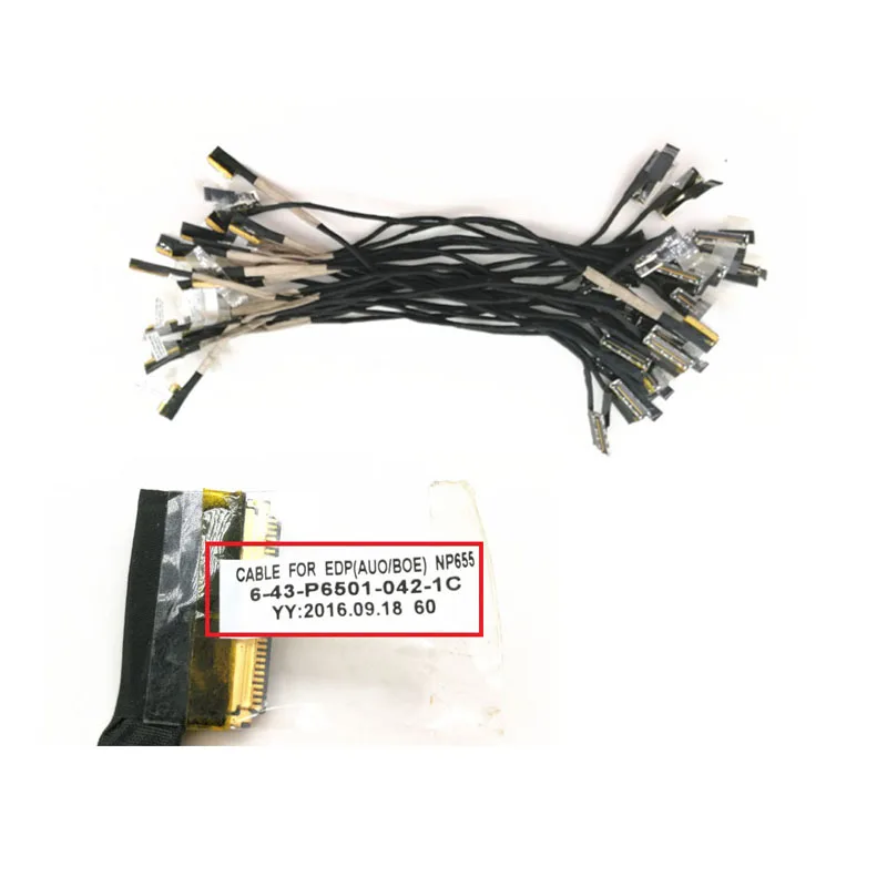 Laptop 30PIN EDP LCD EDP Cable For CLEVO P650 P650RS P650RA P651RA P650SE 6-43-P6501-042-1C 6-43-N1501-012-N NP655 T5 New