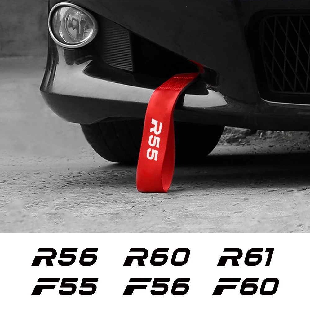 Car Trailer Tow Rope Strip Accessories For Mini John Cooper R56 F56 R60 F60 Clubman F54 R55 R50 F55 R61 R59 R57 R53 R58 R52 F57