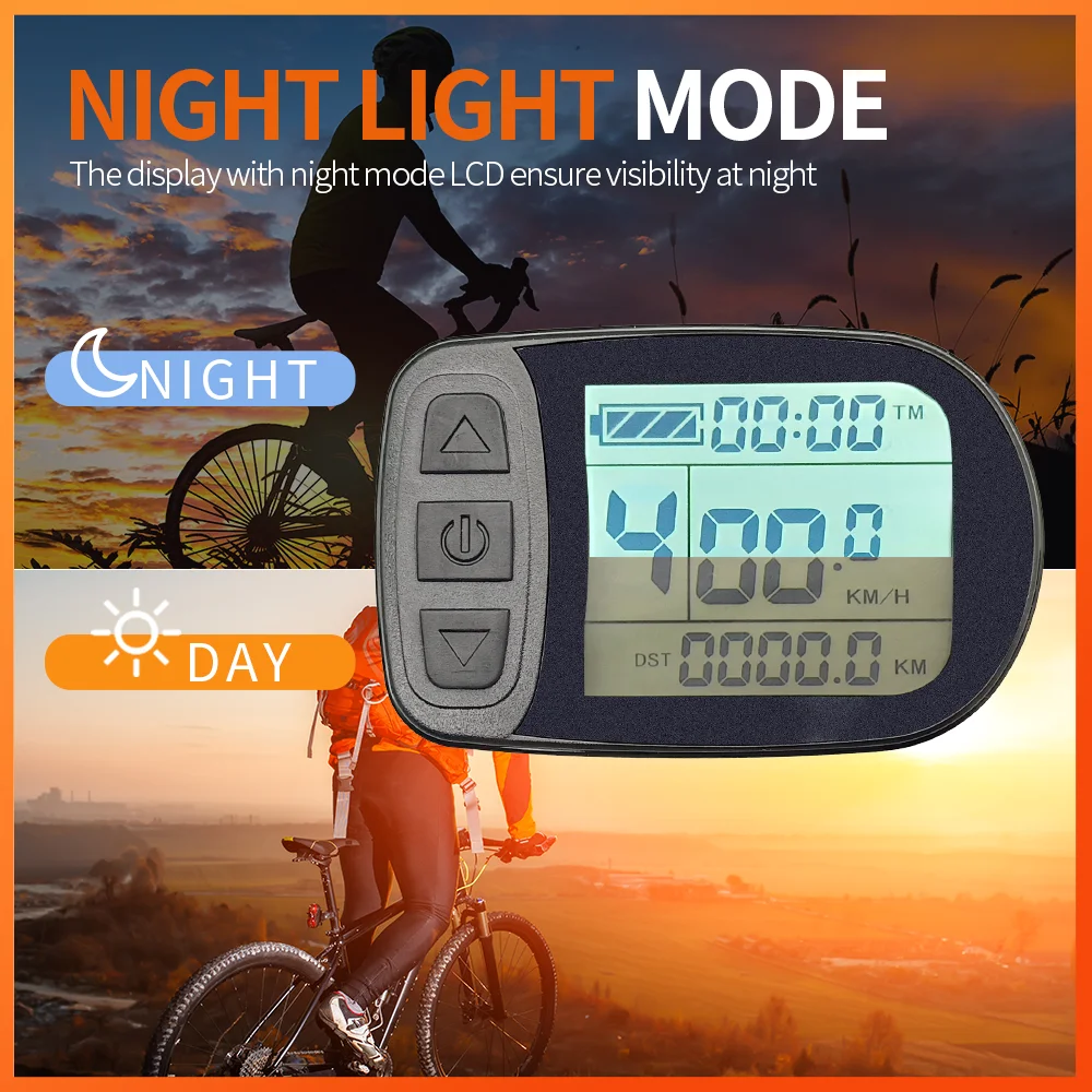 EBike KT شاشة الكريستال السائل LCD3 LCD5 LCD7U LCD7C LCD8 LED 900 عرض 24 فولت 36 فولت 48 فولت 72 فولت للكهرباء Bicycl KT تحكم تحويل عدة