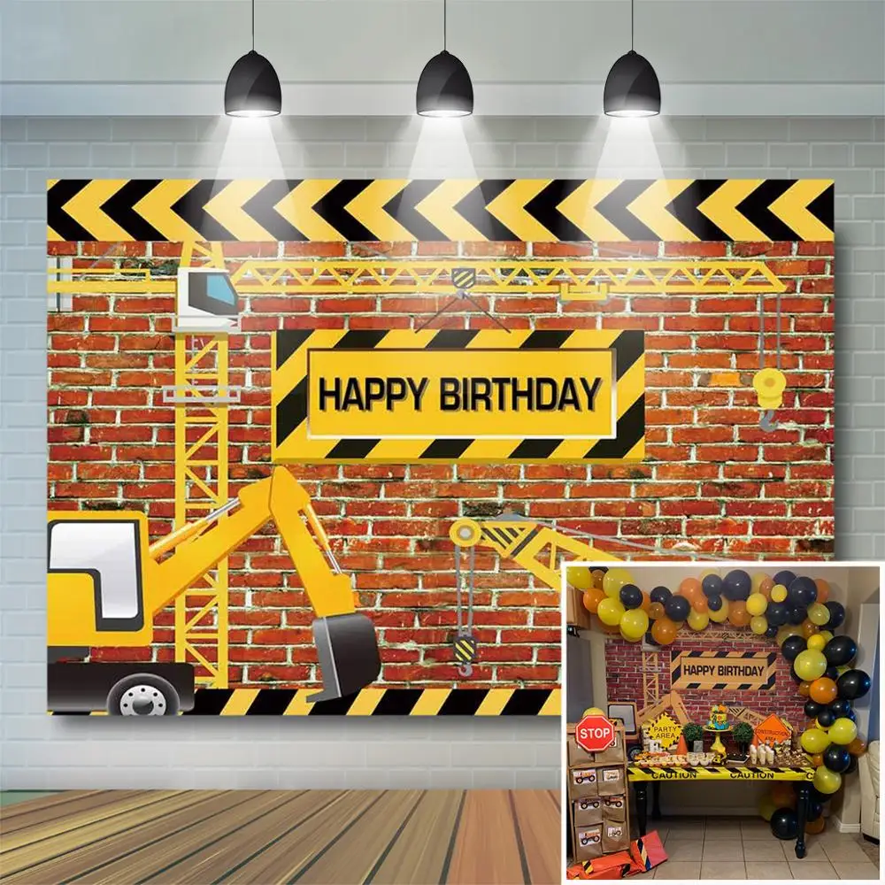 Construction Theme Birthday Backdrop: The Ultimate Setup for Your Little Builder’s Big Day
