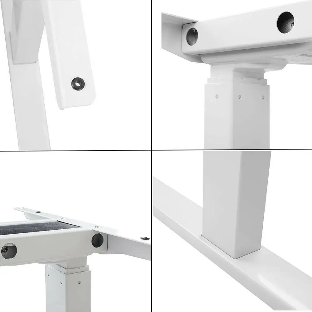 650mm Sit-Stand Electric Height Adjustable Standing Desk Frame Table Desk Frame Dual Motor 220lb Load Office Study Use