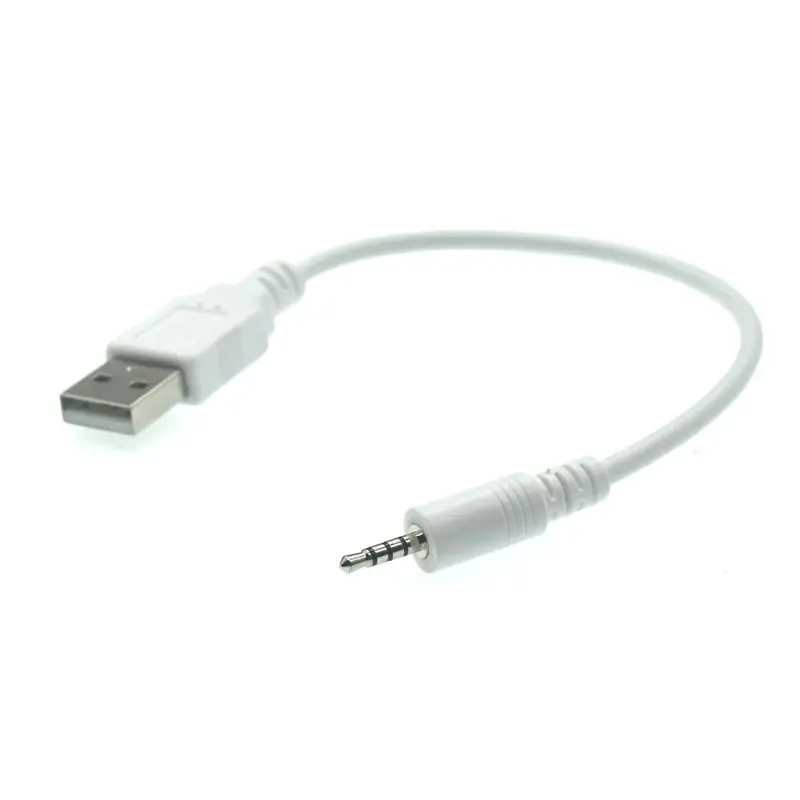 Support Car MP3 2.5mm Male Jack Plug To USB 2.0 A Male Aux Audio Data Cord Spy Watch Interface Bluetooth 2.5mm Cable 20cm