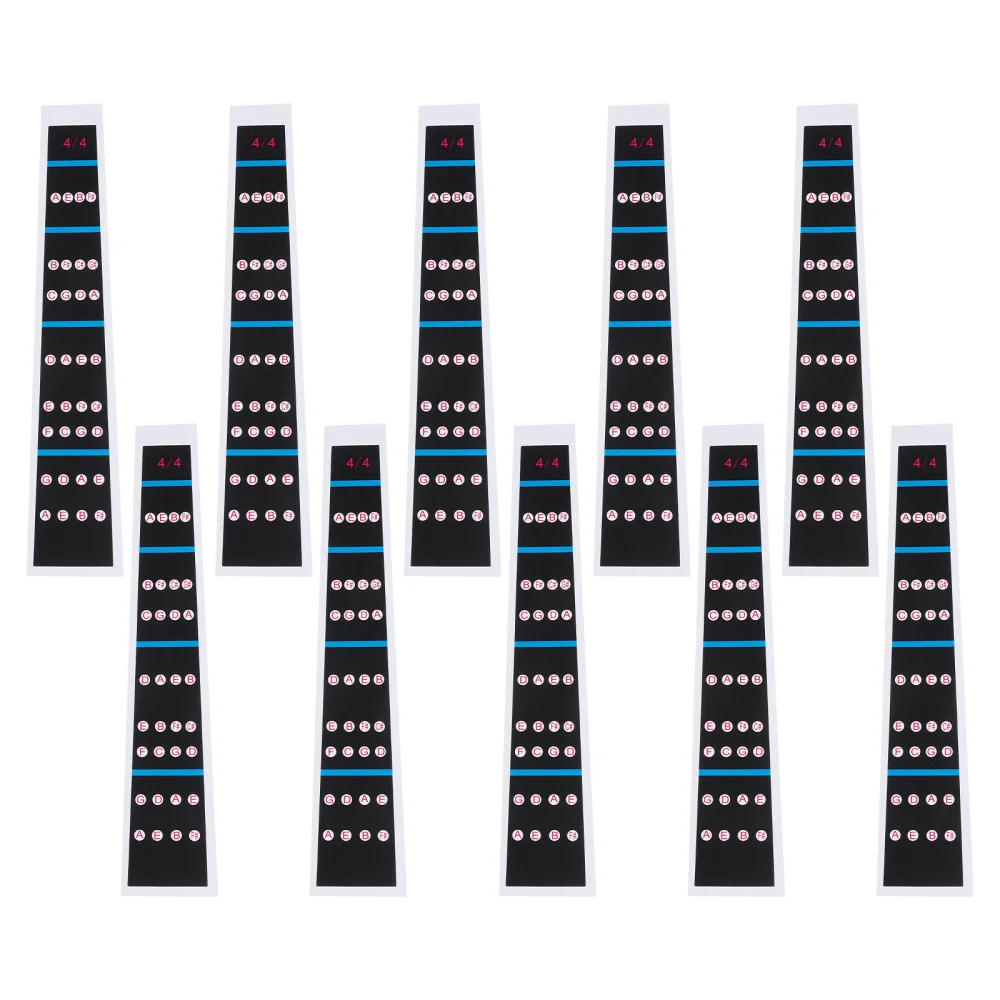 10Pcs Violin Finger Stickers Fretboard Marker Intonation Guide For Violin Parts Accessories Decal Musical Instruments