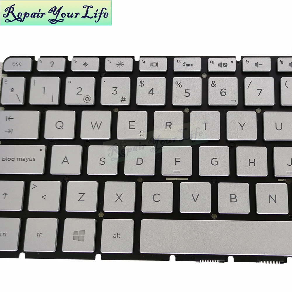 SP PO Backlit keyboard for HP Pavilion 15 AB 15-AK 15-BC Spanish ES LA Portuguese layout silver keyboards NSK CW5BC original new