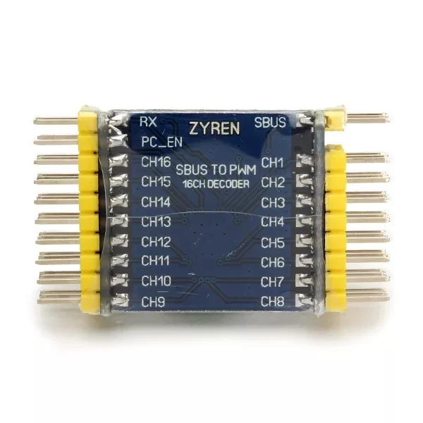 SBUS To PWM PPM Decoder 16CH PWM output Servo For Futaba Frsky X8R RXSR Airplane