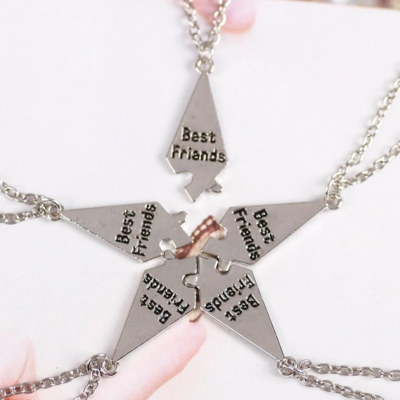 Best Friends Necklace Creative Five-Pointed Star Pendant Alloy Accessories Men And Women Friendship Chain Fashion Jewelry Gift