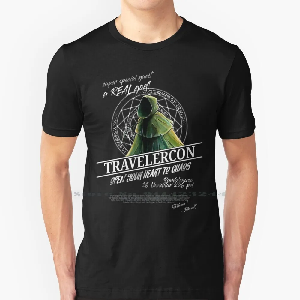 Travelercon 836 Commemorative Poster [ For Dark Garments ] 100% Cotton T Shirt Jester Traveler Traveller Trickster Pranks Funny