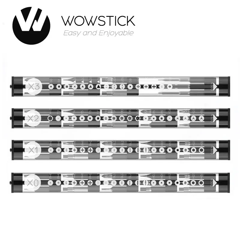 

Wowstick Electric Screwdriver Bits S2 Magnetic Cross Plum Blossom C4 International for Wowstick P+ Wowstick 1F+ Try Screwdriver