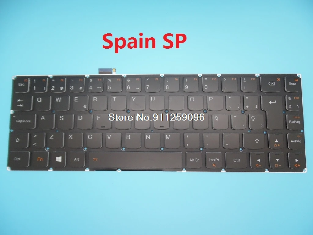 New Backlit Keyboard For Lenovo YOGA 3 PRO 13 1370 Germany GR Arabia AR Spain SP Hebrew HB Japanese JP Thailand TI Turkey TR