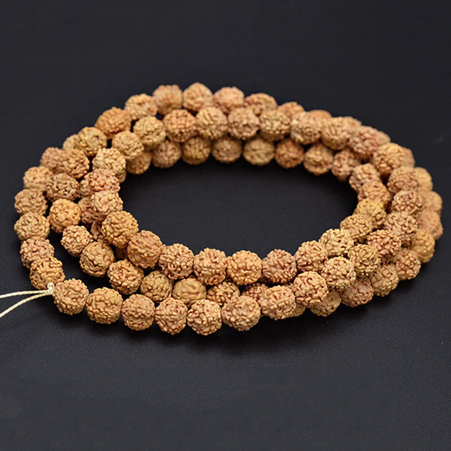 108pcs Vajra Bodhi Rudraksha Beads for Making Jewelry Meditation Mala Prayer Tibetan Buddhism for Necklace Bracelets Accessories