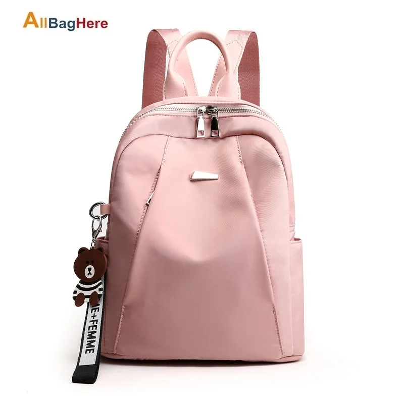 Simple Shoulders Women Bag Fashion Waterproof Nylon Cloth Shoulders Bag Korean Version Of The Wild Mini Shopping Travel Backpack