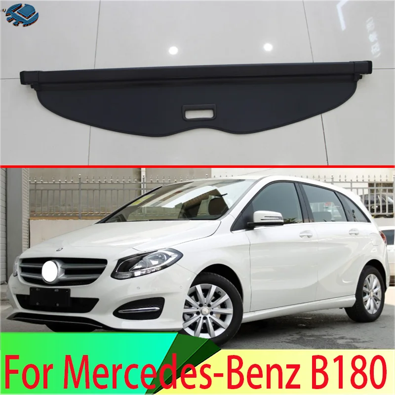 

For Mercedes-Benz B180 Aluminum+Canvas Rear Cargo Cover Privacy Trunk Screen Security Shield Shade Accessories