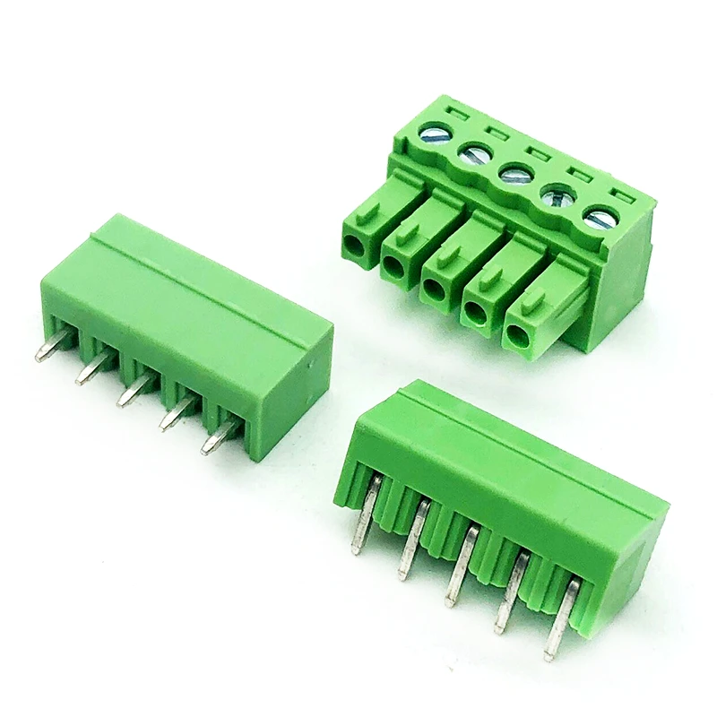 10 sztuk 15EDG 3.81MM 3.5MM KF2EDG PCB śruba blok zacisków złącze wtyczka nagłówek gniazdo 2/3/4/5/6/7/8P