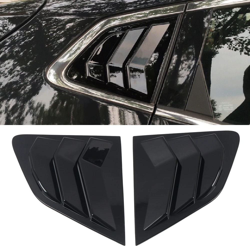 For Nissan Qashqai J11 / Rogue Sport 2015-2020 Car Accessories Black Rear Window Louver Shutter Cover (Not Fit For Nissan Rogue)