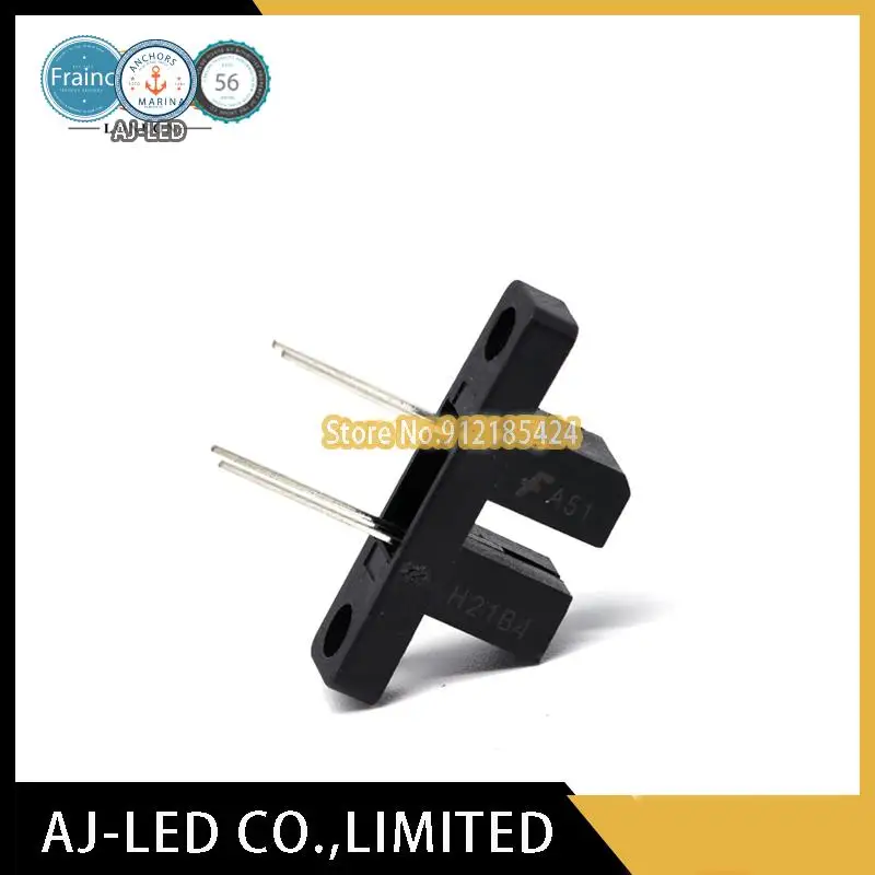 10pcs/lot H21B4 on-beam transmissive photoelectric switch photoelectric sensor slot type optocoupler DIP-4 slot width 3mm