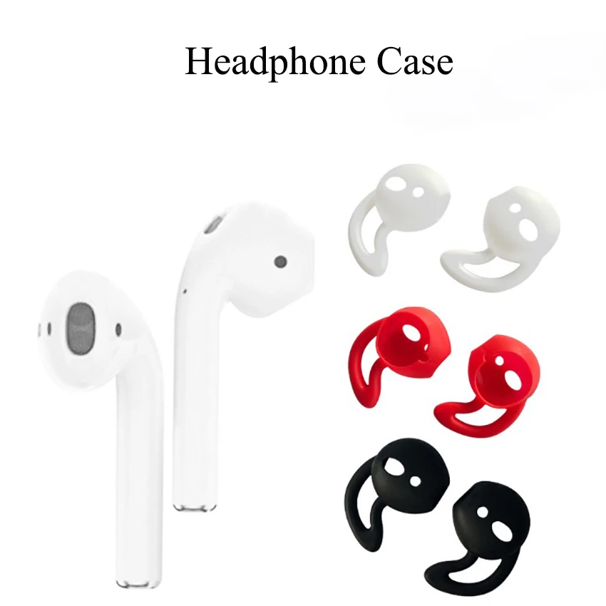 1 Pair Silicone Earbuds Cap Earphone Protective Case For Airpods Wireless Bluetooth-compatible Headphone Earplugs Ear Cap