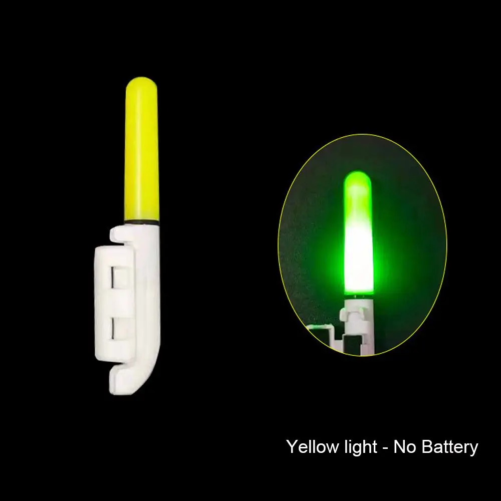 

Clip on Dark Red/Yellow Night 425 Battery Fluorescent Light Glow Stick Bite Alarm Fishing Rod Tip Lightstick