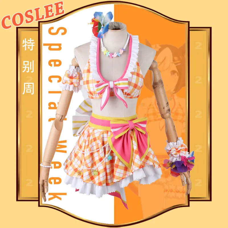 

COSLEE Game Umamusume:Pretty Derby Special Week Suit Uniform Dress Cosplay Costume Halloween Party Outfit For Women 2021 NEW