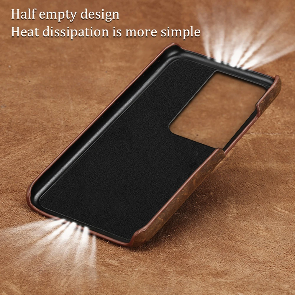 LANGSIDI PULL-UP Genuine Leather Phone Case For Samsung Galaxy s24 s23 s22 plus S20 FE S24ultra Note 20 A52 A72 M31 M51