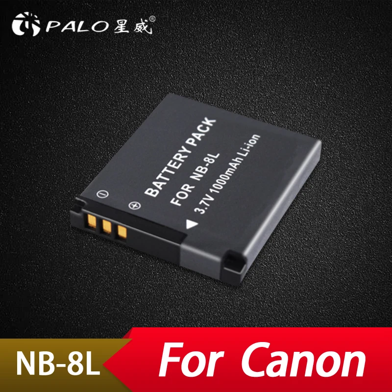 Palo 1Pcs 1000mAh NB-8L NB8L 8L Li-ion Battery For Canon PowerShot A3300 A3200 A3100 A3000 A2200 A1200 IS Camera Battery Pack