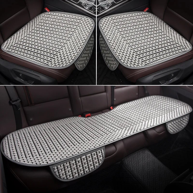 1PCS Ice Silk Seat Cover Cars Interior Automobiles Seats Covers Cushion Universal Protector Seat Mats Auto Pad Accessories