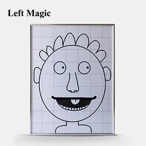 Marco mágico definitivo para el Abdomen (pequeño, 36cm * 28cm), trucos de Magia, ilusión de escenario de mago, accesorios para trucos, comedia, mentalismo, Magia