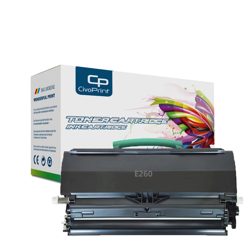 

Civoprint Compatible toner cartridge with chip E260 for Lexmark E260 E260D E260DN E360D E360DN E460DN E460DW E462DTN printer