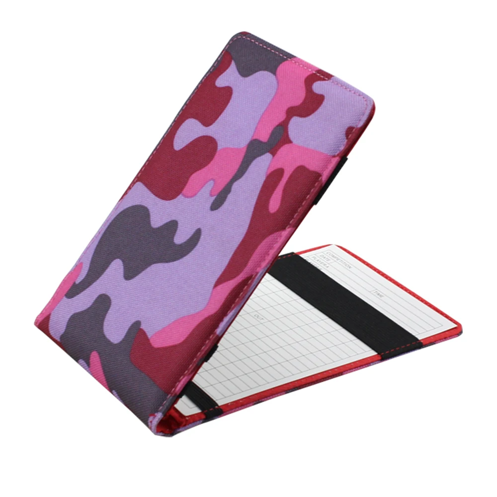 Camouflage Color Golf Scorecard Holder Oxford Cloth Score Notebook Accessories