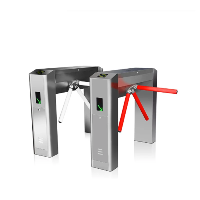 Security Bridge Type Motor Tripod Turnstile Barcode Reader /Direct Deal Access Control Card System for Residential Entrance