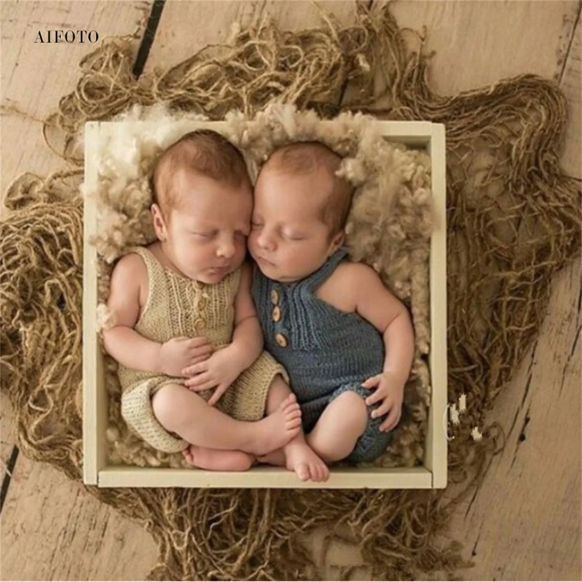 

Newborn Photo Prop Rustic Burlap Blanket Photography Props Chair Burlap Layering Basket Filler Stuffer Posing Fabric Bed Layer