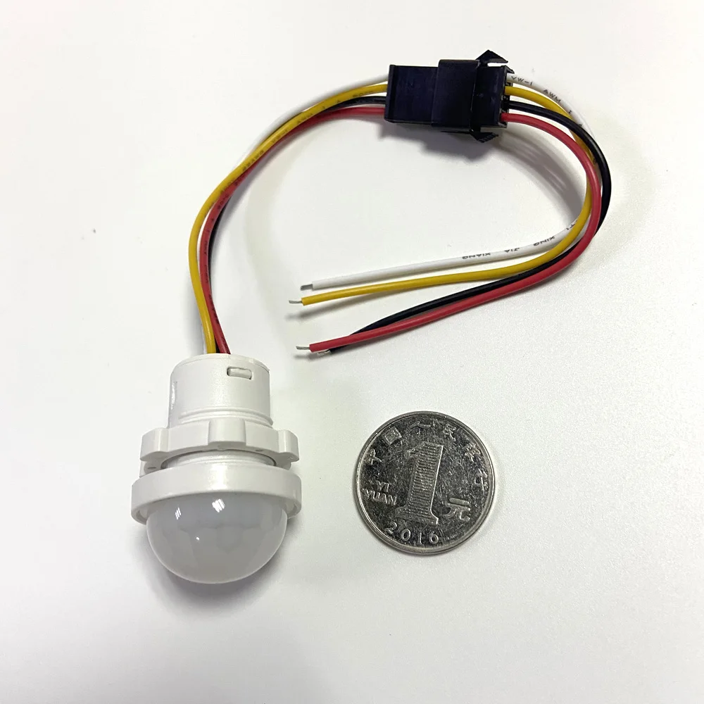 Super Mini 12Vdc Infrared Detector Small Size Ceiling Motion Sensor NO Signal Movement To NC Silence Output Not Relay