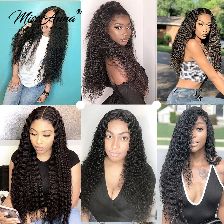 Water Wave Wig 13x6 HD Lace Front Human Hair Wigs Brazilian Curly 13x4 Lace Frontal Wig 250% 4x4 5x5 Lace Closure Wig PrePlucked