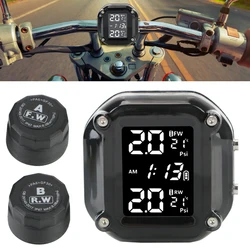 Motorcycle TPMS 2 Sensors Tire Pressure Monitoring System Tyre Tester Test Diagnostic Tools Bike Motorbike Accessories Electrics