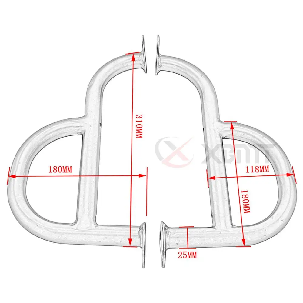 Motorcycle Highway Crash Bars Engine Guard Rail Front Side Protecto For Yamaha Virago 400 535 XV400 XV535 All Years