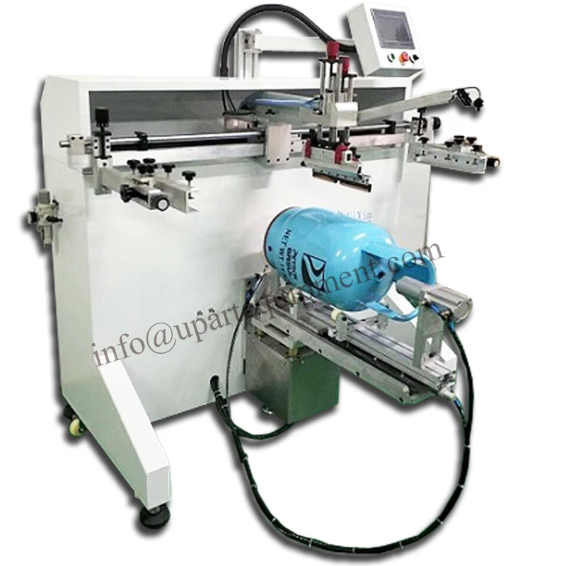 Cylinder Screen Printer Manufacturing Automatic Gas Tank Screen Printing Machine