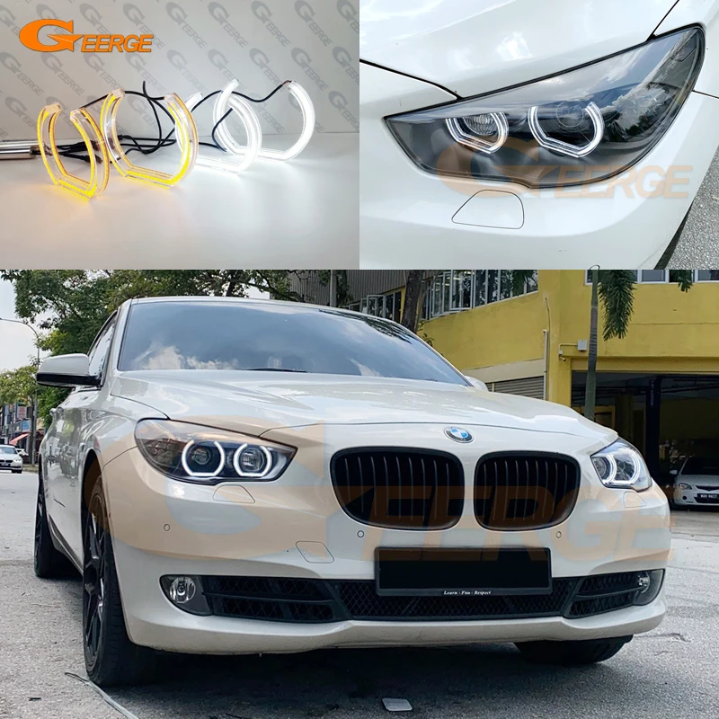 For Bmw 5 Series Gt F07 2009 2010 2011 2012 2013 Ultra Bright Day Light Turn Signal DTM M4 Style Led Angel Eyes Kit Halo Rings