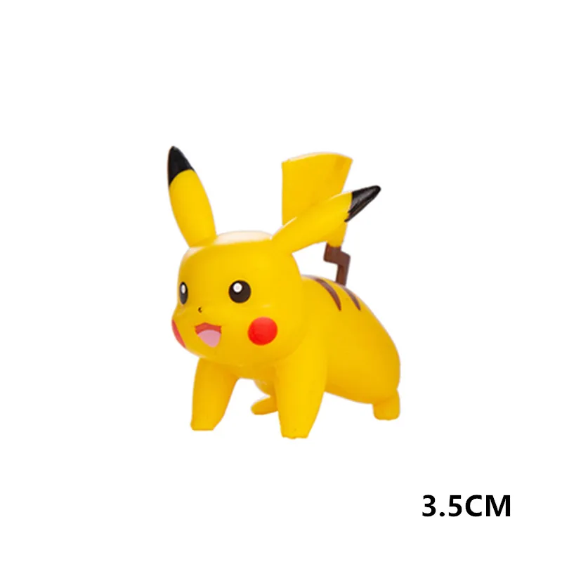 New 3-8CM Pokemon Different Styles Anime Figure Pikachu Vulpix Charmander Eevee Venusaur Collection Pet Action Model Toys Gifts