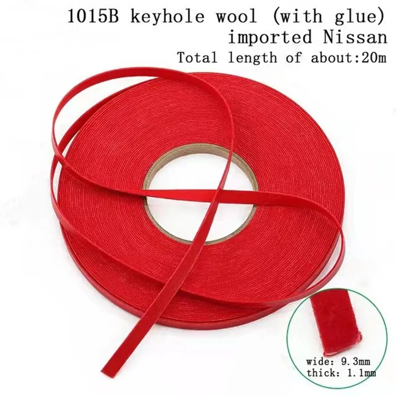 Xuan Gong Piano Tuning Tool  Parts  Keyhole Hot-Melt Adhesive Tape Red Carpet Fittings 015B 015C